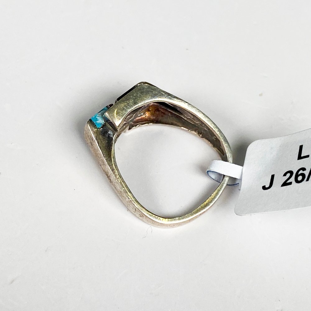 Anillo de plata con piedra turquesa - imagen 3
