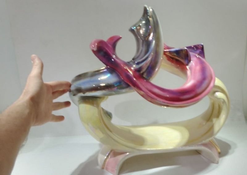 Lote anterior: Pieza de Porcelana Opalizada de gran Tamaño y Diseño Único