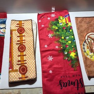 Lote de Manteles, Caminos de Mesa y Repasadores de Tela y Crochet - imagen 14