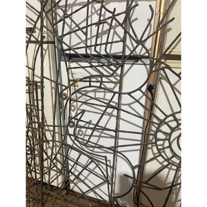 5 Tramos de Rejas de Hierro con Diseños Abstractos - imagen 2