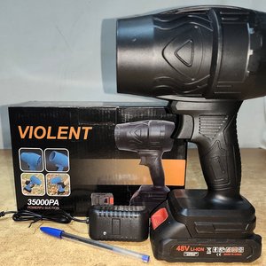 Sopladora de Aire Potente Recargable Violent 48V con Batería de Litio y Cargador - imagen 3
