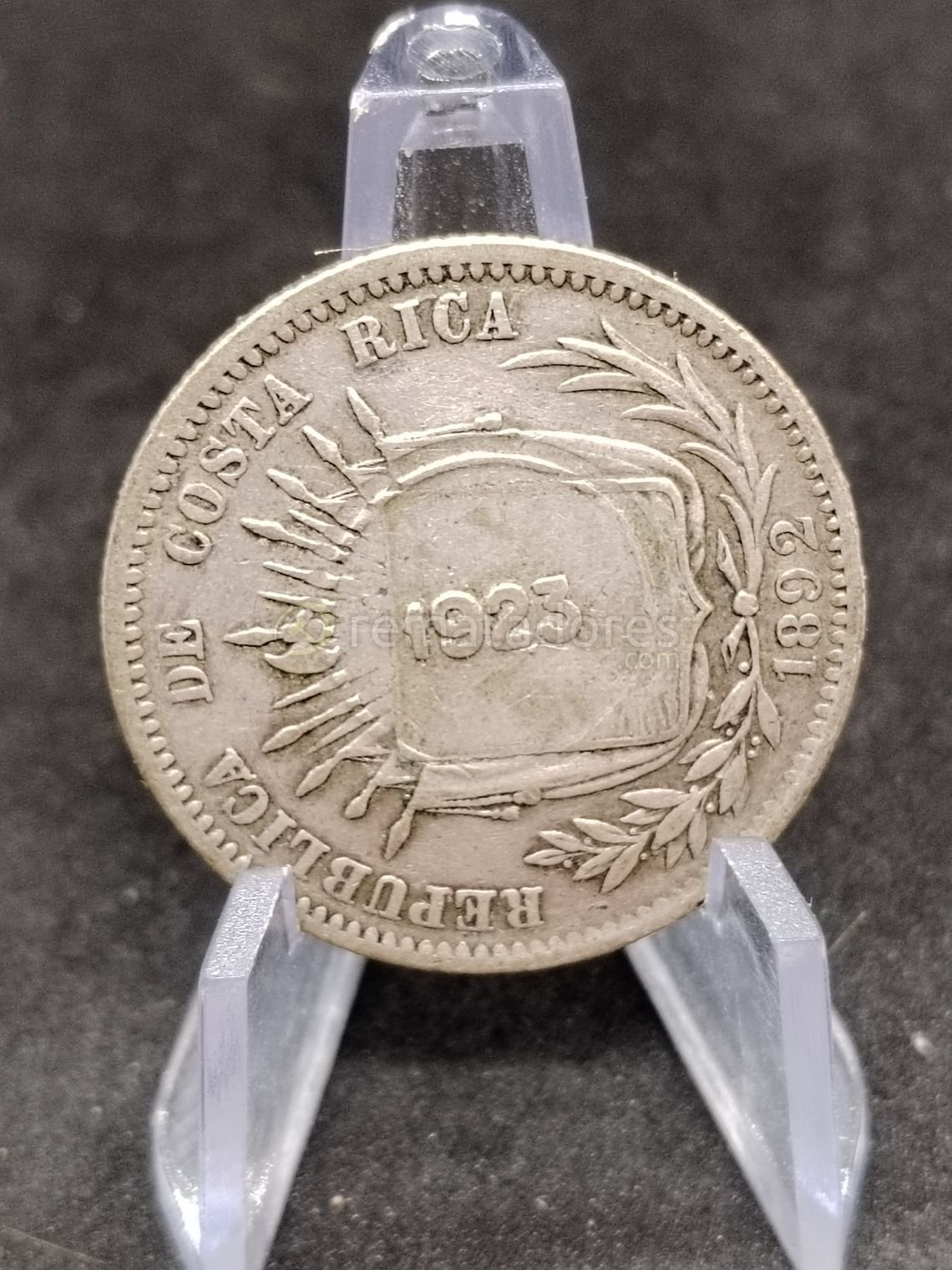Moneda Antigua de Plata de Costa Rica 1892