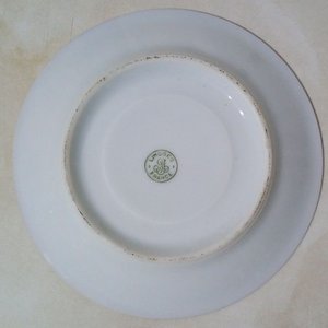 Platillo de Porcelana Limoges Francia con Bordes Dorados y Diseño Floral - imagen 4