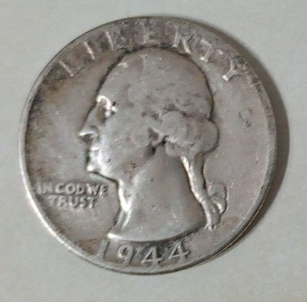 Moneda de 5 centavos de Estados Unidos de Plata .350 acuñada en 1944 (War Nickel)