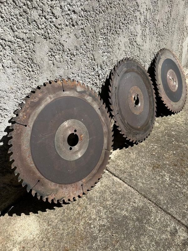 Discos de acero para sierra, 38 cm de diámetro, sin uso - imagen 6