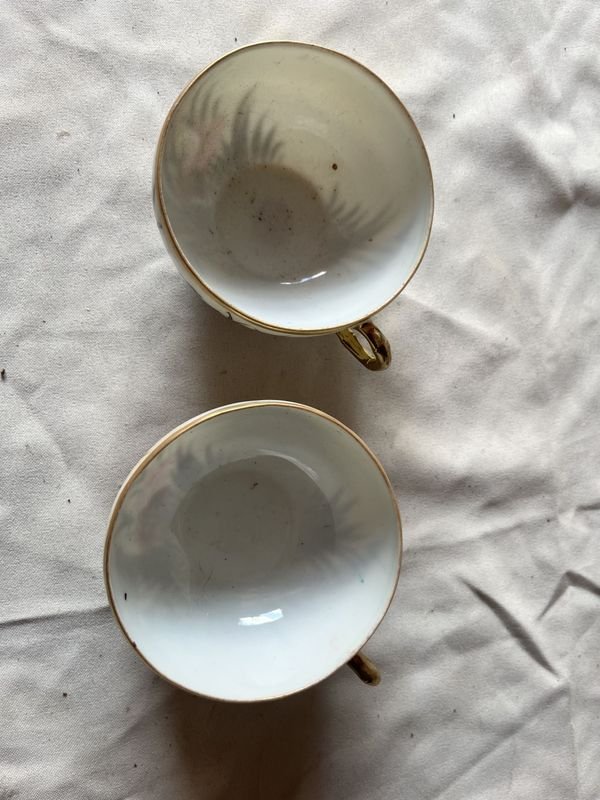 Tazas Asiáticas de Porcelana con Diseños Florales - imagen 3