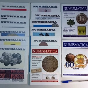 Lote siguiente: Lote de 14 Publicaciones Numismáticas Uruguayas: Numismania y Numismática