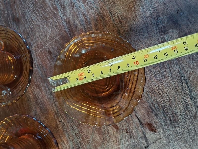 Tazas de café con platillos en vidrio - imagen 3