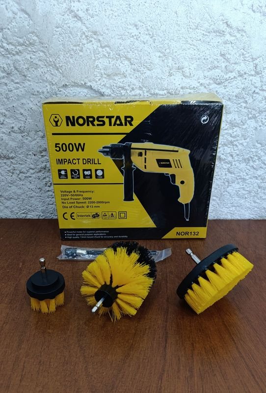 Taladro Norstar 500W + Cepillos de Excelente Calidad