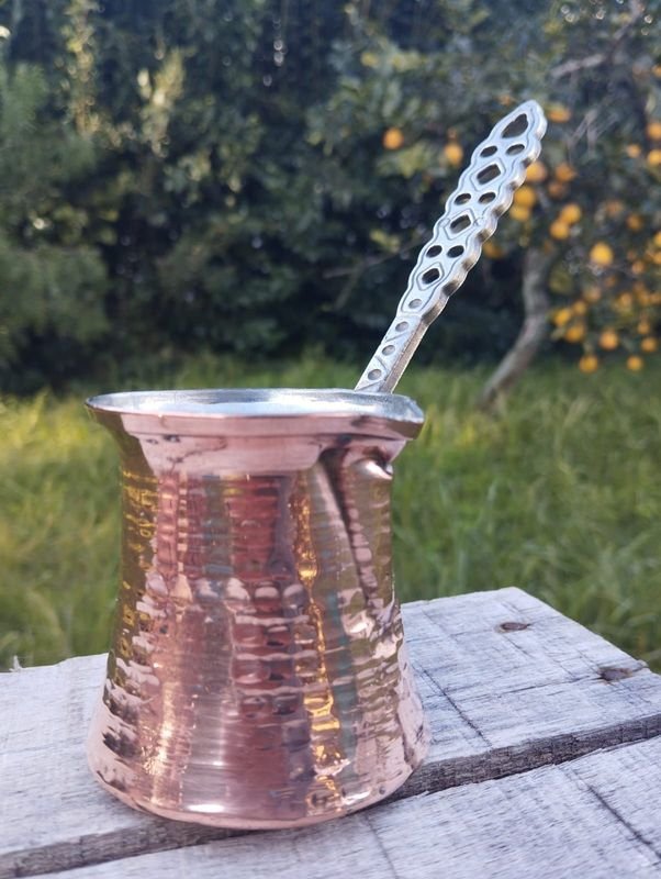 Medidas en cobre pulido con asa de Bronce Remachada - Venta de arte y objetos antiguos - imagen 2