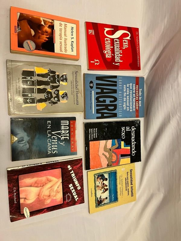 Lote de 8 Libros Usados sobre Sexualidad, Terapia de Pareja y Salud Sexual