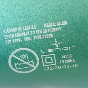 Lote de 3 Secadores de Pelo GA.MA: Titanium y 3D Therapy - imagen 5