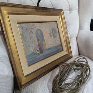 Lote anterior: Cuadro con Aplique de Luz en Bronce y Óleo