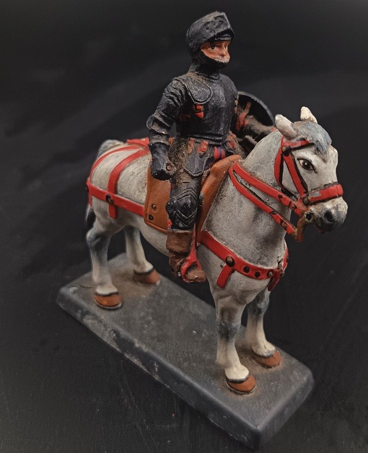 Figura de Conquistador Medieval a Caballo, Cassandra Italia