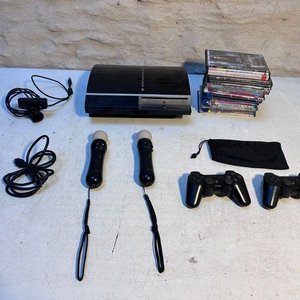 Consola PlayStation 3 con Controles, Cámara y Juegos - imagen 1