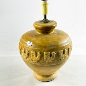 Lámpara de sobremesa en cerámica beige 39 cm - imagen 1