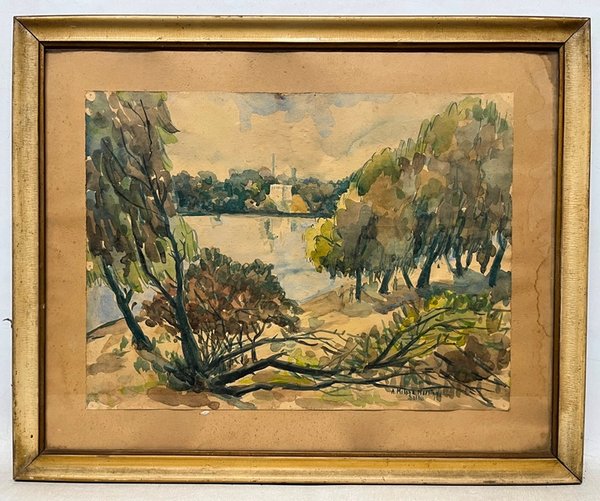 Lote siguiente: Acuarela de Artigas Milans Martinez 'Salto'