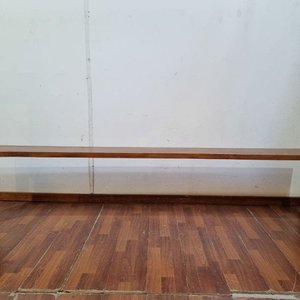 Banco Largo Robusto Madera Maciza Diseño Minimalista 239cm - imagen 2