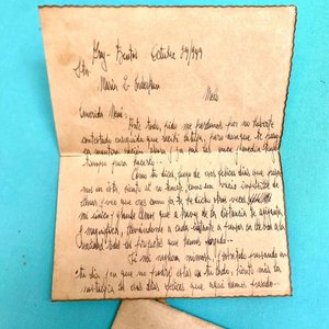 Lote de 3 piezas: Pasaje Onda Pepsi 1989, 2 cartas a Melo con sellos - imagen 6