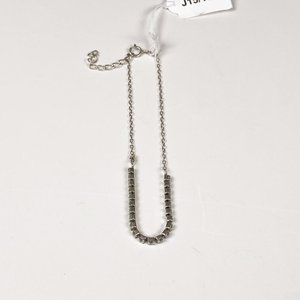 Lote siguiente: Pulsera de Plata con Circonias, 16 cm