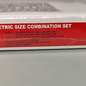 Juego de Dados de 40 Piezas con Encastre 1/4 y 3/8 Pulgada - imagen 5