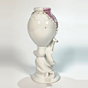 Mate Isabelino de Porcelana con Querubín y Flores - 18 cm - imagen 5