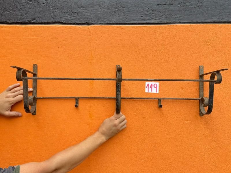 Ganchera Antigua de Hierro para Hogar - imagen 2