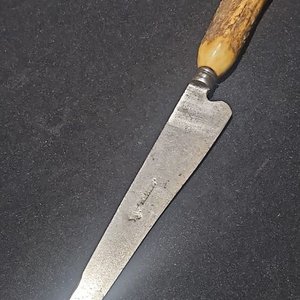 Lote siguiente: Cuchillo Antiguo Broqua y Scholberg Hoja 22 cm Cabo Asta