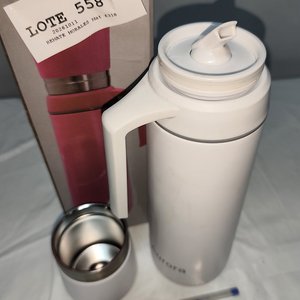 Kit Mate Acero Inoxidable Aurora Blanco con Termo, Bombilla y Pico Cebador - imagen 3