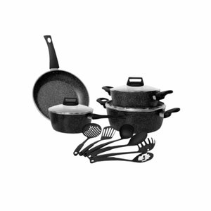 Batería de Cocina de Aluminio con Granito y Baquelita (13 Piezas) - imagen 1