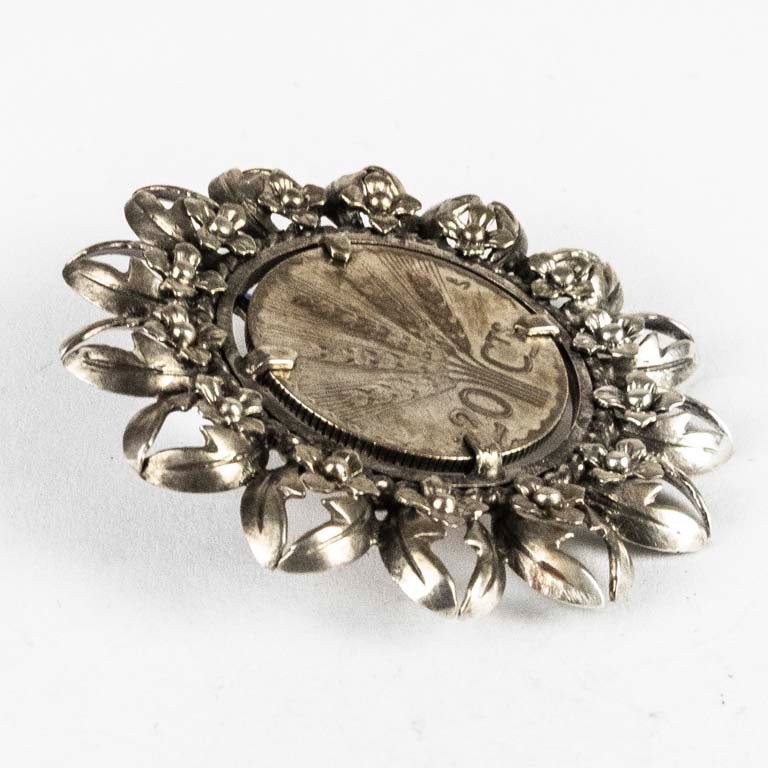 Dije de plata con moneda - Accesorio de alta calidad - imagen 2