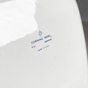 Dos Fuentes Corning Ware Oval y Rectangular con Decorado Floral Azul - imagen 4