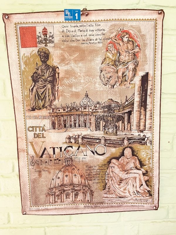 TAPIZ CONMEMORATIVO CIUDAD DEL VATICANO - imagen 1