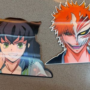 Lote siguiente: Stickers Anime: Inosuke Hashibira y Ichigo Kurosaki