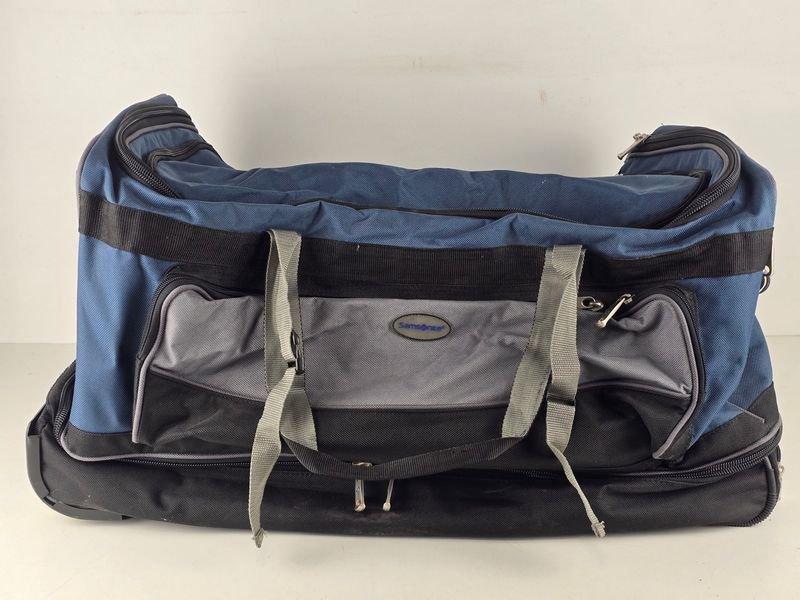 Bolso de Viaje Samsonite Azul y Gris con Ruedas