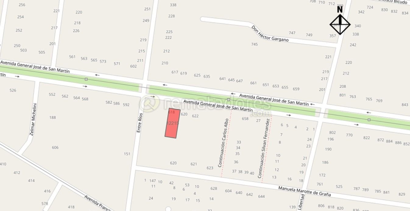 Mapa de Ubicación de Lote en Venta