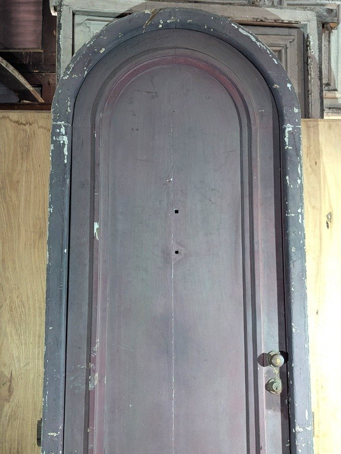 Puerta antigua de madera con arco carpanel - imagen 5