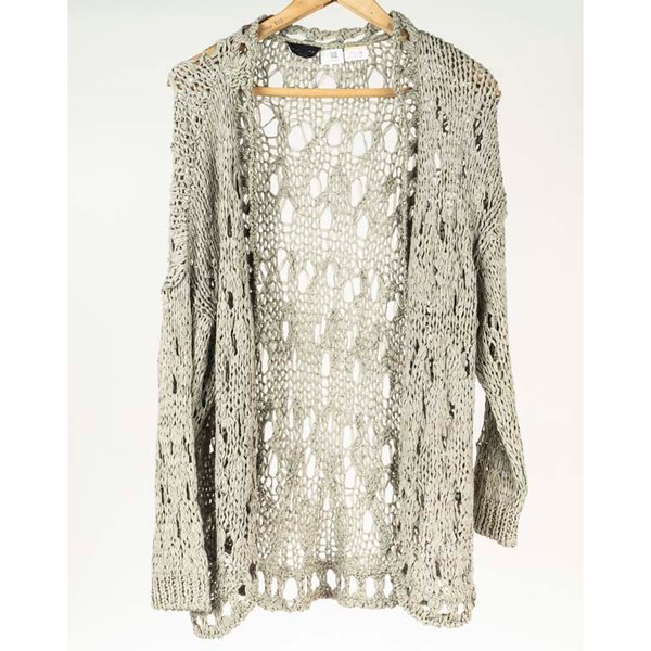 Saco Gris Calado TopShop Talle S/M