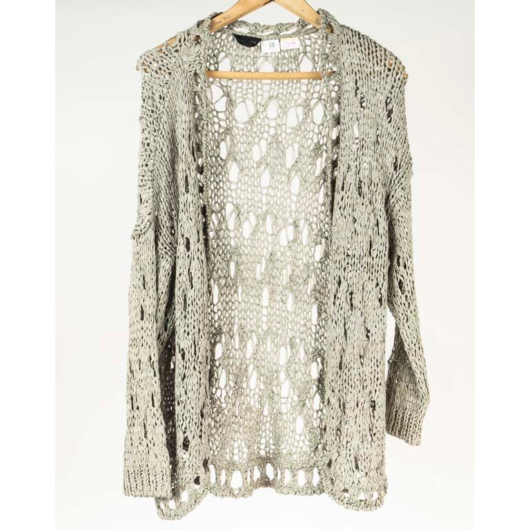Saco Gris Calado TopShop Talle S/M