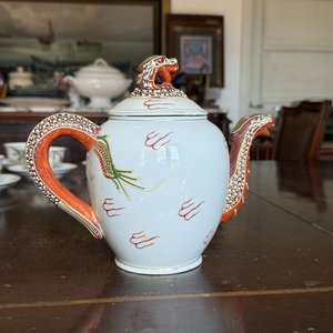 Juego de Té de Porcelana con Dragón: 2 Teteras, Azucarera, 6 Tazas y 6 Platos - imagen 27