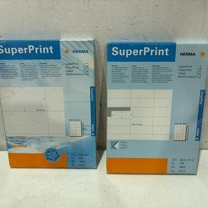 Lote siguiente: 2 Blocks de Etiquetas Autoadhesivas SuperPrint Herma