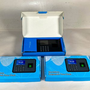 Lote siguiente: Tres Relojes de Control de Asistencia con Huella Digital Eléctricos