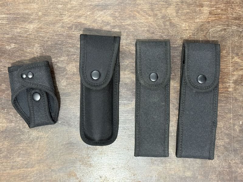 Lote de 4 Fundas y Estuches Sabre Negros para Herramientas y Navajas