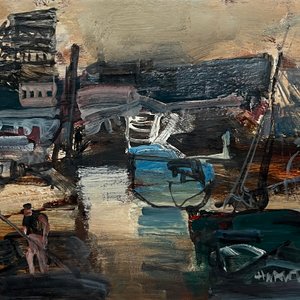 Lote siguiente: Oleo "Marina" de Hugo Nantes, 40 x 53 cm