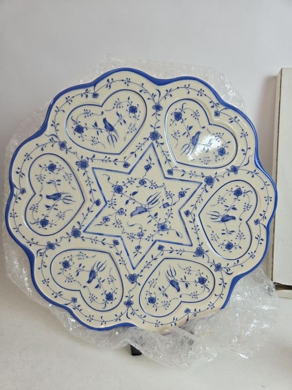 Bandeja Israelí en cerámica con diseño de Estrella de David - imagen 2