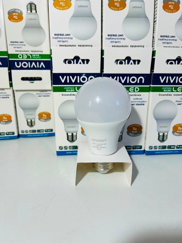 20 Lámparas LED Vivion Bulbo 11W Luz Cálida