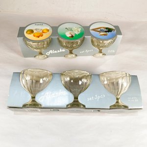 Lote siguiente: Seis Compoteras de Vidrio Hialino Alaska, Industria Italiana