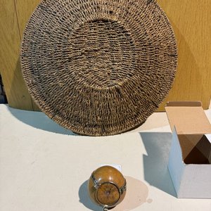 Canasto de Pared Artesanal y Mate Argentino Nuevo con Bombilla - imagen 4