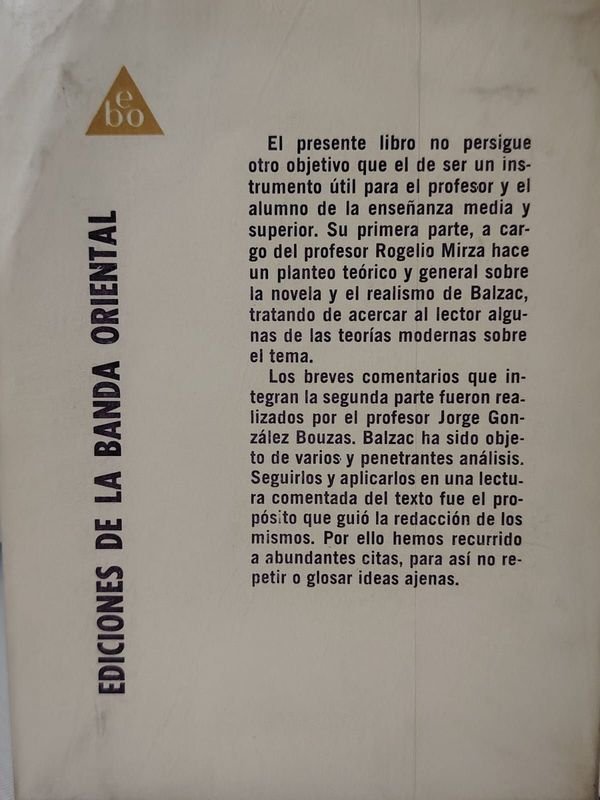 Libro de Balzac - Ediciones de la Banda Oriental - imagen 2