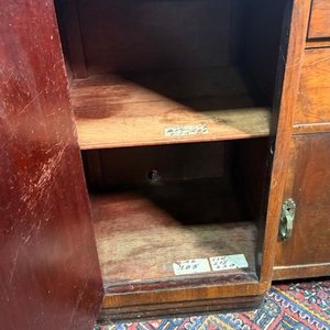 Aparador Art Decó de madera para restaurar con espejo - imagen 4